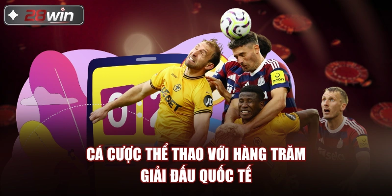 Cá cược thể thao với hàng trăm giải đấu quốc tế