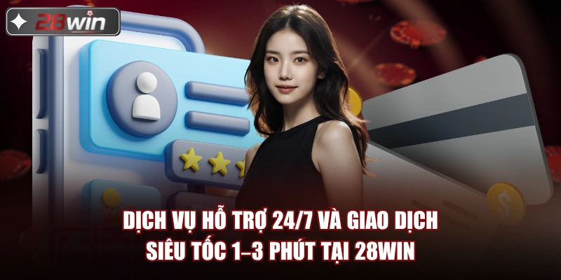 Dịch vụ hỗ trợ 24/7 và giao dịch siêu tốc 1–3 phút tại 28win Dịch vụ hỗ trợ 24/7 và giao dịch siêu tốc 1–3 phút tại 28win