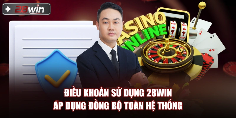 Điều khoản sử dụng 28win áp dụng đồng bộ toàn hệ thống