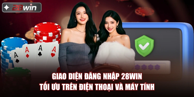 Giao diện đăng nhập 28win tối ưu trên điện thoại và máy tính