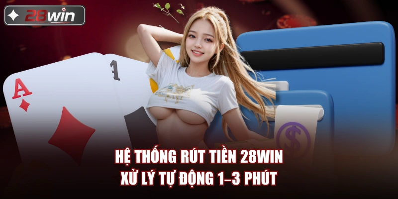 Hệ thống rút tiền 28win xử lý tự động 1–3 phút