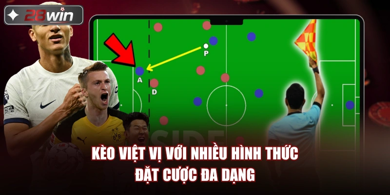 Kèo việt vị với nhiều hình thức đặt cược đa dạng