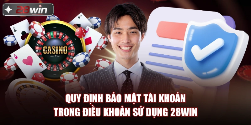Quy định bảo mật tài khoản trong điều khoản sử dụng 28win