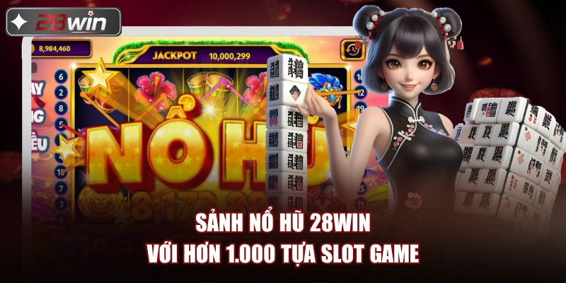 Sảnh nổ hũ 28win với hơn 1.000 tựa slot game